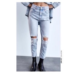NWT Zara Classic Mom Fit Jeans